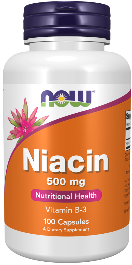 Niacín 500 mg - NOW Foods