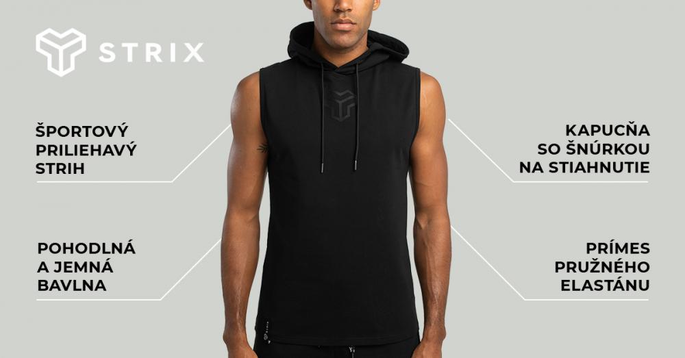 Tielko Essential Hoodie Tank Black - STRIX