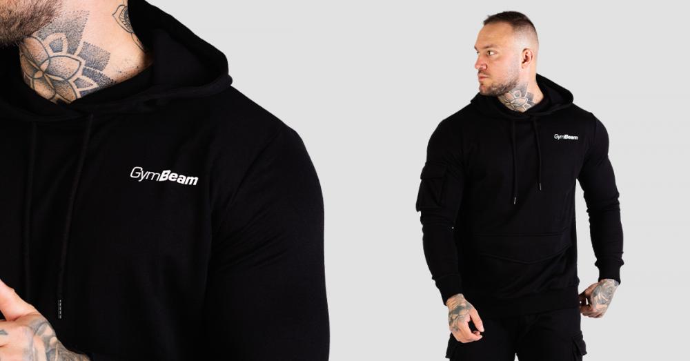 Mikina TRN Hoodie Black - GymBeam