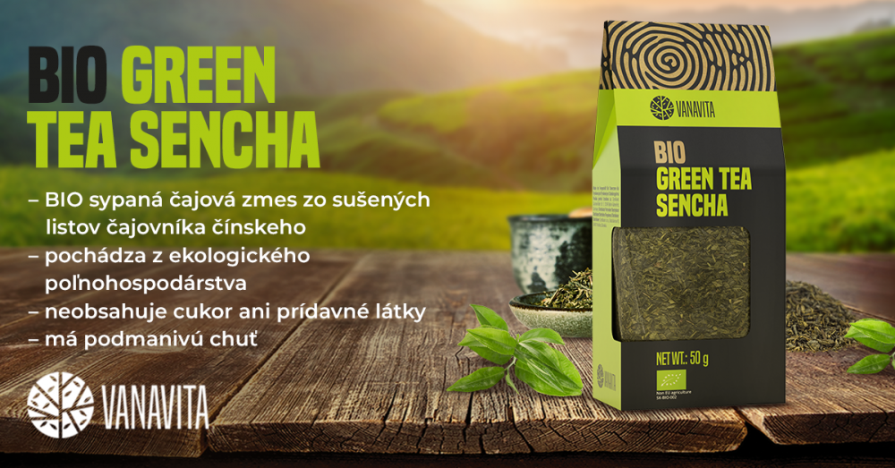 BIO Zelený čaj - Sencha - VanaVita