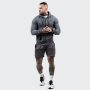 Mikina Zipper Hoodie Grey Black - GymBeam