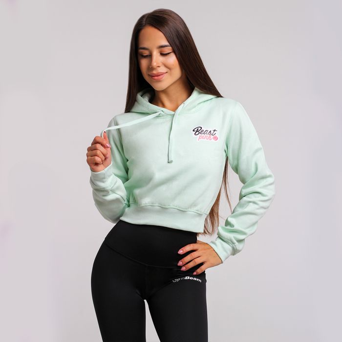 Dámska mikina Crop Mint - BeastPink