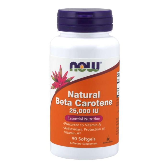 Beta-karotén Natural 7500 mcg - NOW Foods