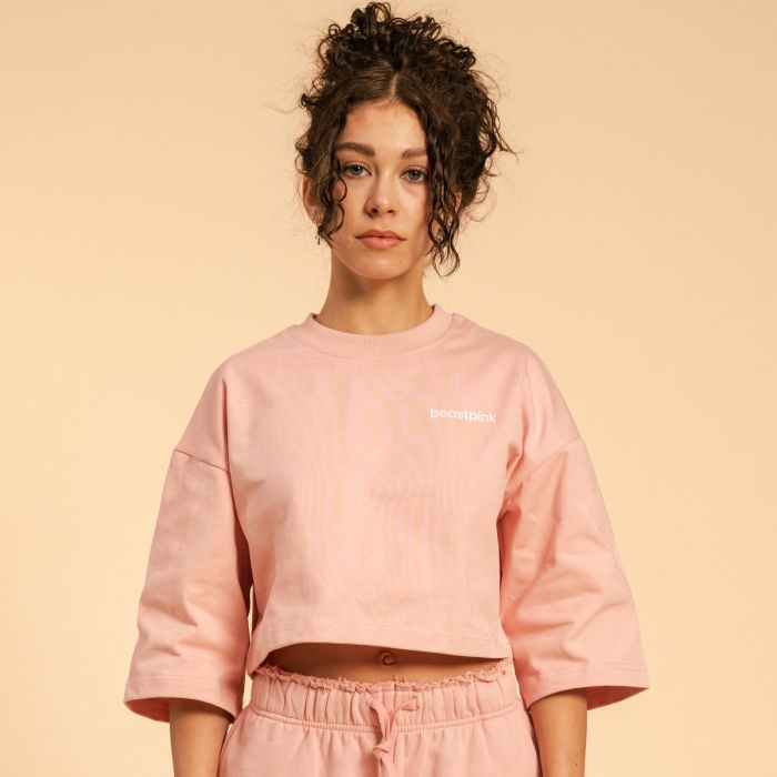 Dámske tričko Cropped Serenity Pink - BeastPink