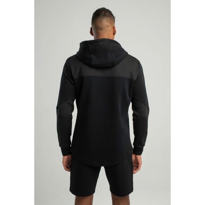 Mikina Essential Zip Up Hoodie Black - STRIX