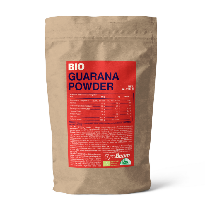 BIO Guarana prášok - GymBeam