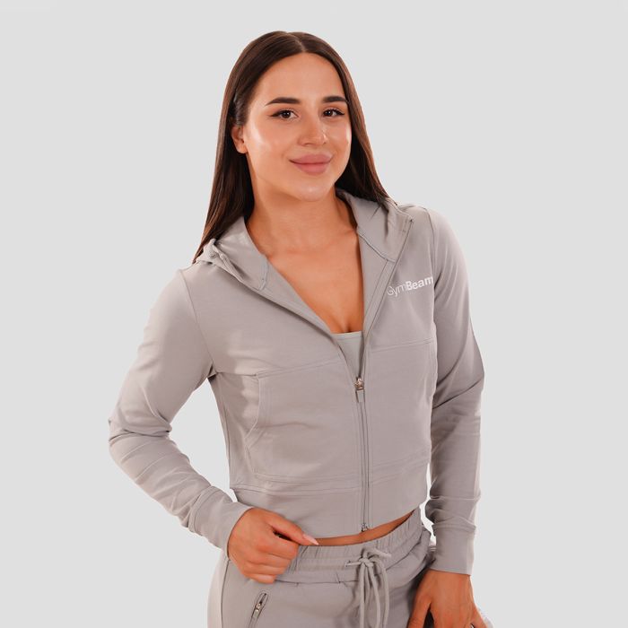 Dámska mikina Zip-up TRN grey - GymBeam