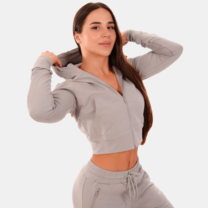 Dámska mikina Zip-up TRN grey - GymBeam