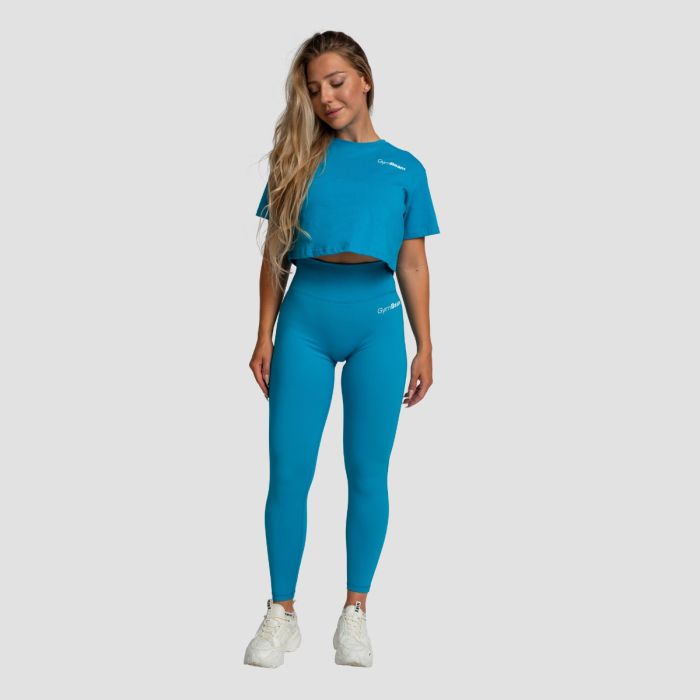 Dámske legíny High-waist Limitless Aquamarine - GymBeam