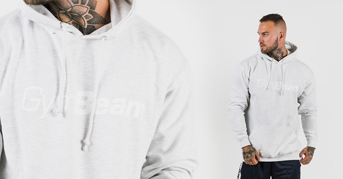 Mikina PRO Hoodie Grey - GymBeam