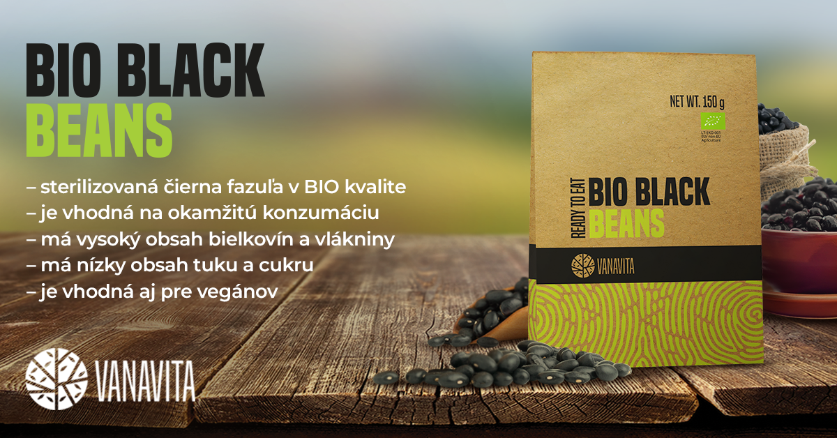 BIO Čierna fazuľa - Ready to eat - VanaVita