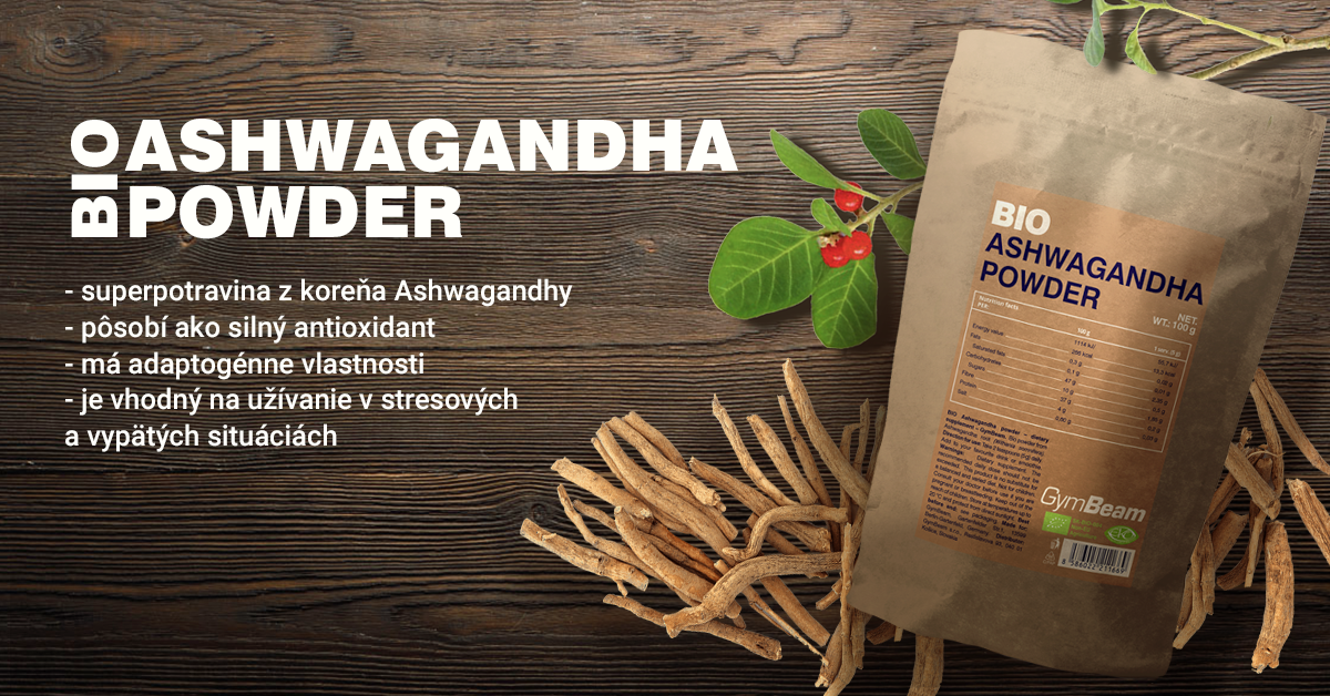 BIO Ashwagandha prášok - GymBeam