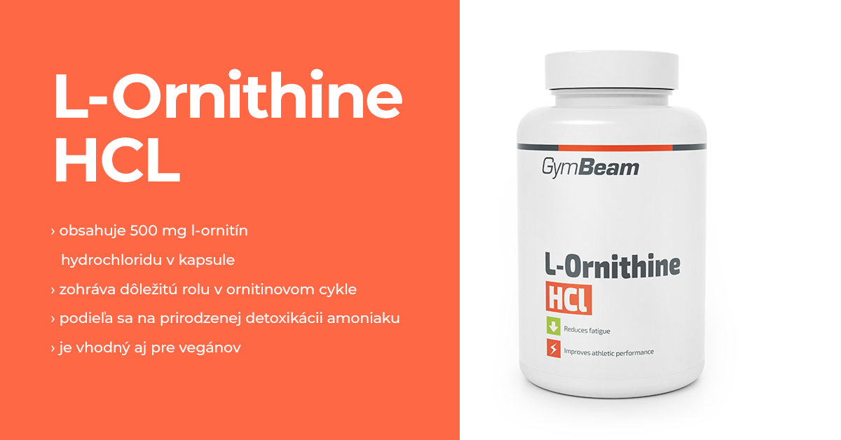 L-Ornitín HCl - GymBeam